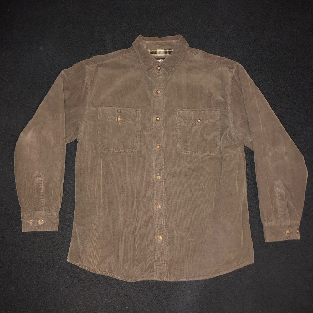 Levi’s Corduroy Fleece Lined Button Up Long Sleeve Shirt Jacket. Size Large.